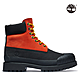 Timberland 男款橙黑撞色磨砂革防水橡膠鞋頭6吋靴|A2KEC845 product thumbnail 1