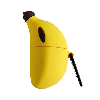 AirPods 1代 2代 可愛香蕉造型矽膠藍牙耳機保護殼 AirPods保護殼