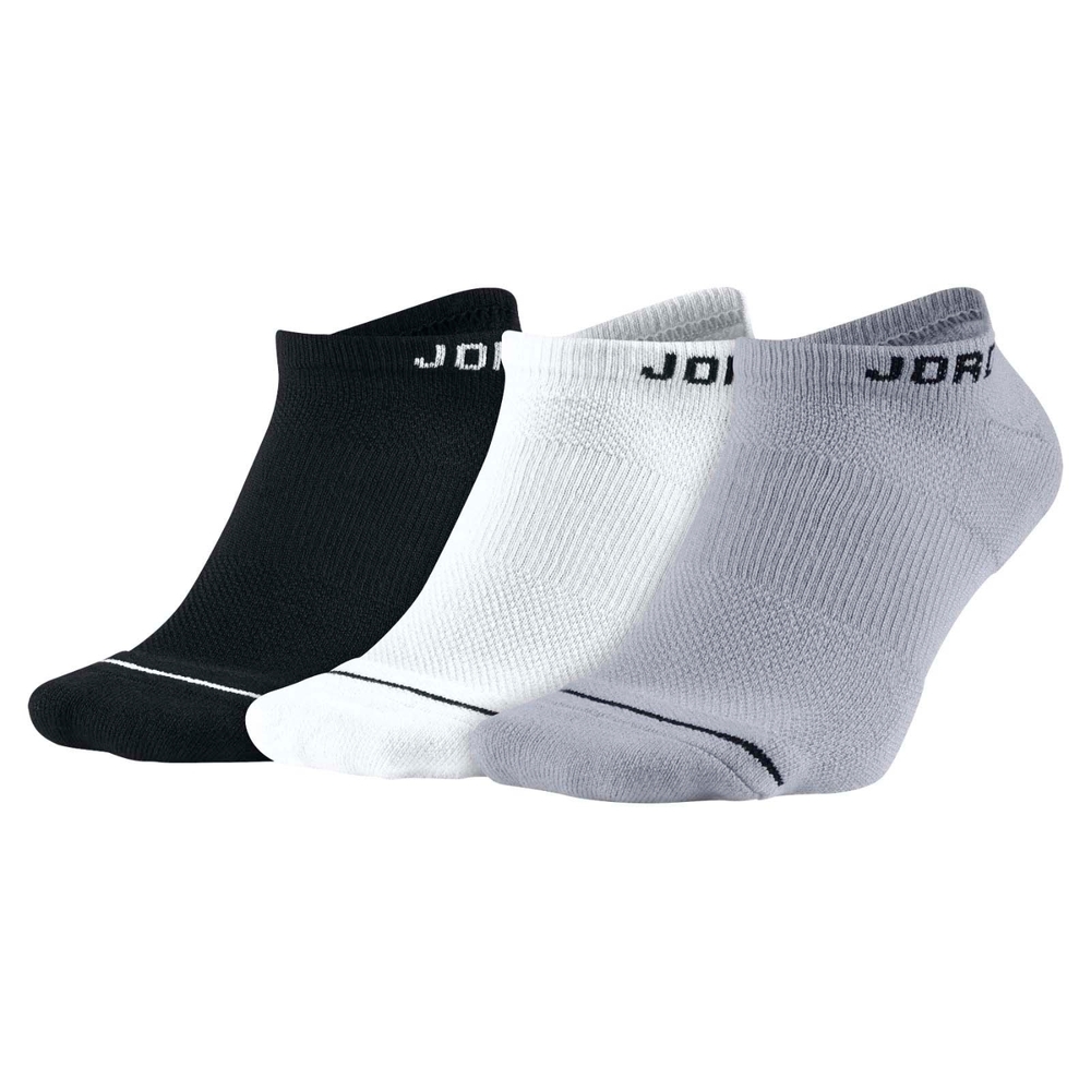 Nike 襪子 JUMPMAN 男女款 黑 灰 白 三色 三雙入 踝襪 短襪 喬丹 隱形襪 SX5546-018
