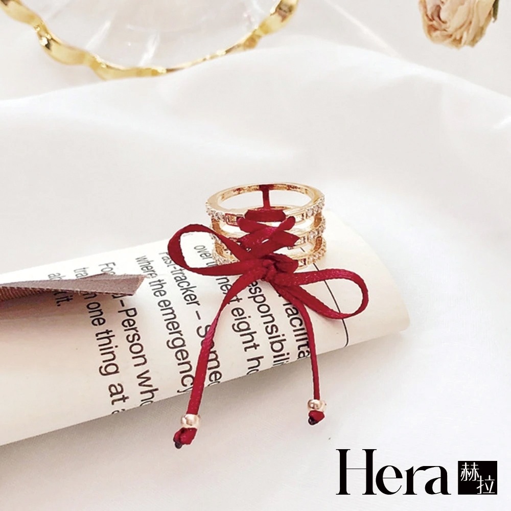 【Hera 赫拉】韓版個性本命年系帶可調式戒指