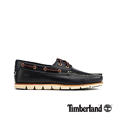 Timberland 男款海軍藍雙孔方頭休閒鞋