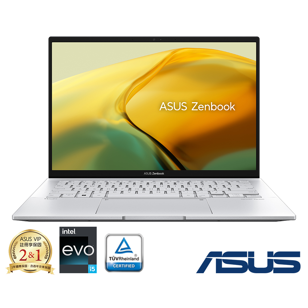 ASUS UX3402VA 14吋2.5K筆電 (i5-13500H/16G/512G/EVO/白霧銀/Zenbook 14)