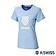 K-SWISS KS CI Logo Tee印花短袖T恤-女-粉藍 product thumbnail 1