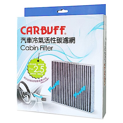 CARBUFF 汽車冷氣活性碳濾網 Hyundai Santa Fe 三代/國產 (2014~2019/10) 適用