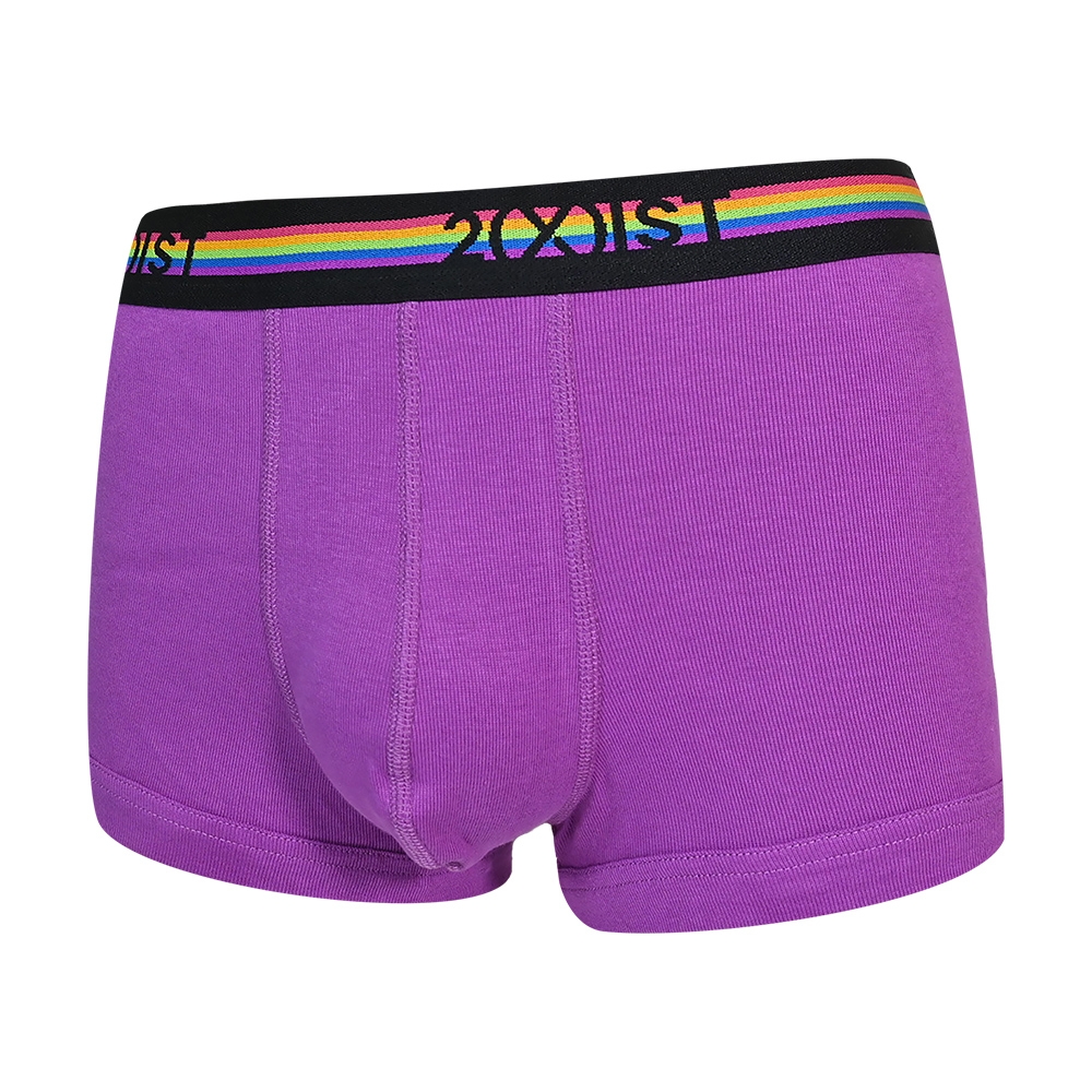 2(X)IST Pride 男內褲 高彈性純棉合身四角褲/低腰四角褲-紫色
