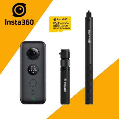 Insta360 ONE X 全景相機 (公司貨) 送32G卡+原廠旋轉自拍棒組