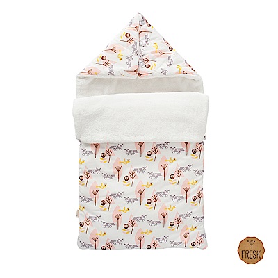 荷蘭 FRESK 嬰幼兒有機棉保暖睡袋 (粉紅小狐狸)
