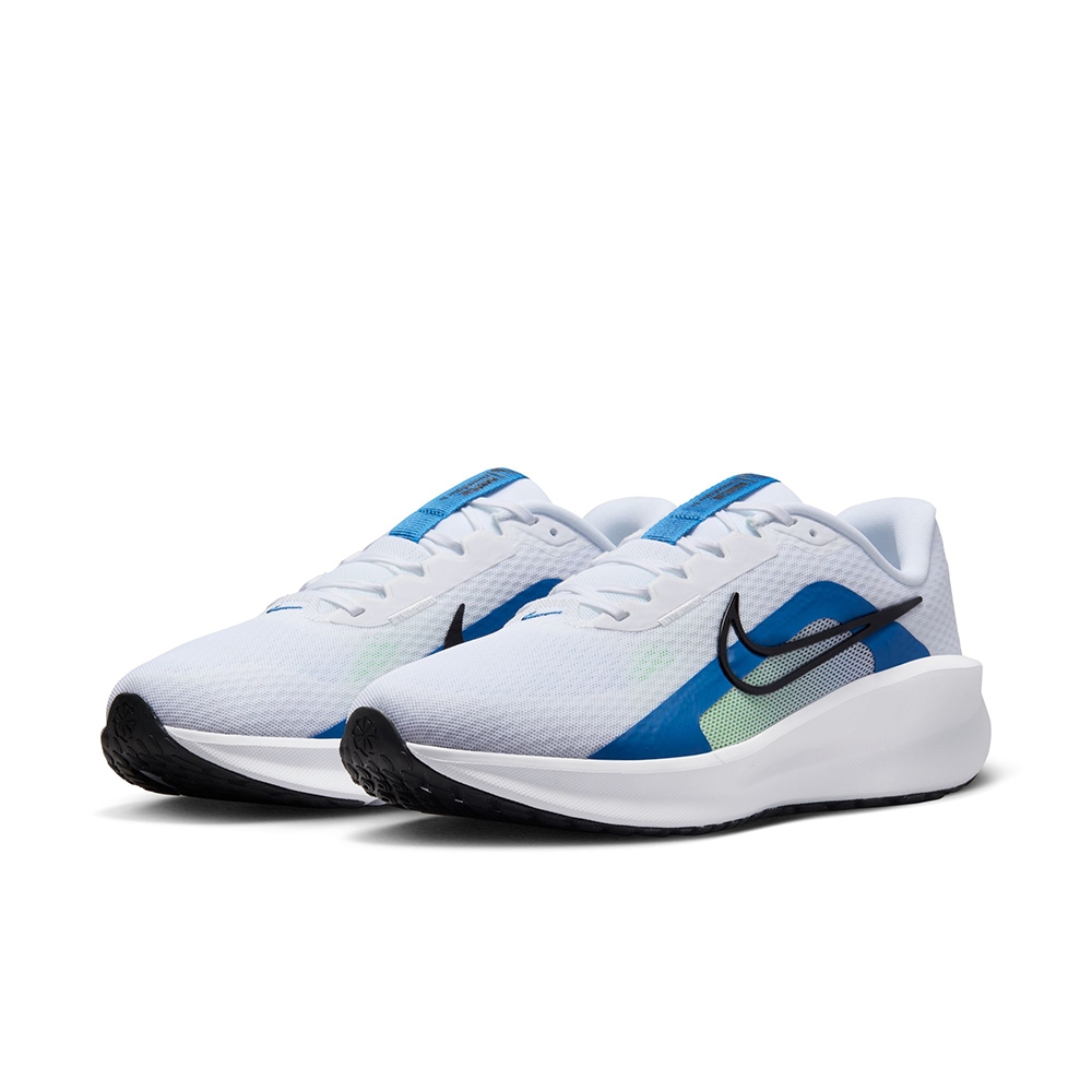 NIKE 慢跑鞋 男鞋 運動鞋 緩震 DOWNSHIFTER 13 WIDE 藍白 FJ1284-103 (3R3509)