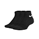 NIKE 男女運動短襪-三雙入 訓練 襪子 DRI-FIT SX6844-010 黑白 product thumbnail 1