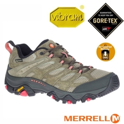 【MERRELL】女 MOAB 3 GORE-TEX 多功能防水透氣登山健行鞋.登山鞋_ML036322 橄欖綠