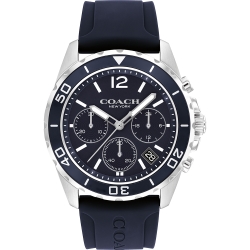 COACH Kent 運動風計時手錶 男錶 新年禮物-海軍藍 CO14602641