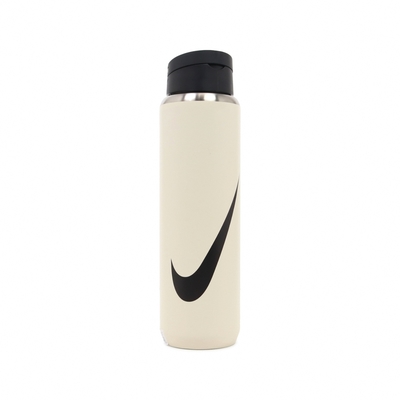 Nike 水壺 Straw Bottle 24oz 象牙白 黑 不鏽鋼 可拆吸管 保冷 耐刮 運動水壺 N100969711-924