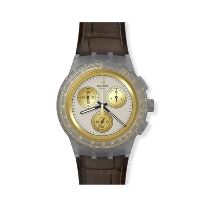 Swatch Chrono 原創系列手錶 GOLDEN RADIANCE (42mm) 男錶 女錶 手錶 瑞士錶 錶