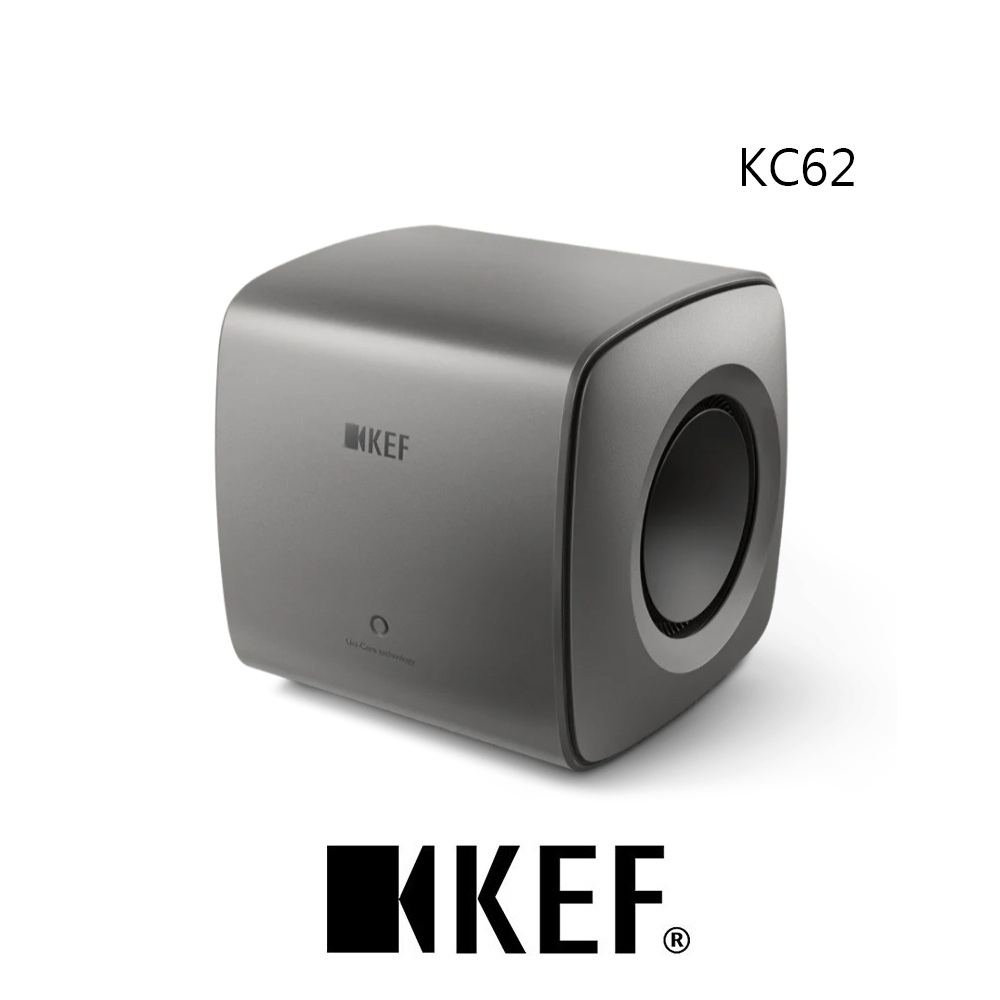 KEF 英國 KC62 SUBWOOFER 重低音揚聲器 鈦灰 Uni-Core 技術 原廠公司貨