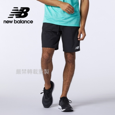 【New Balance】9吋單層短褲_男性_黑色_AMS11016BK
