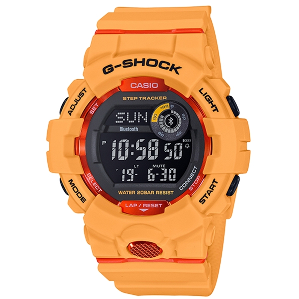 CASIO卡西歐 G-SHOCK系列 戶外風手錶(GBD-800-4)-黃/ 48.6mm