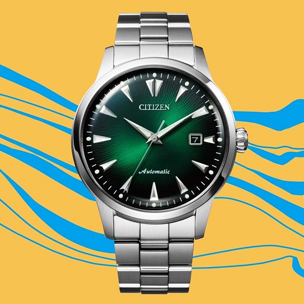 CITIZEN 星辰 限量 情人節推薦款 黑潮再現機械錶-41mm NK0007-88X