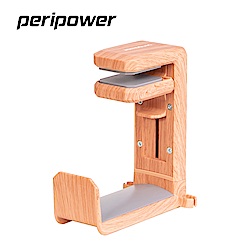 peripower  MO-02 桌邊夾式頭戴型耳機架 (木紋)
