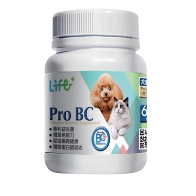 虎揚科技Life+樂多菌 Pro BC (犬貓用) 60g#購買第二件都贈送寵物零食*1包