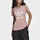 Adidas Trefoil Tee HJ9603 女 短袖 上衣 T恤 運動 休閒 柔軟 國際尺寸 粉紅 product thumbnail 1