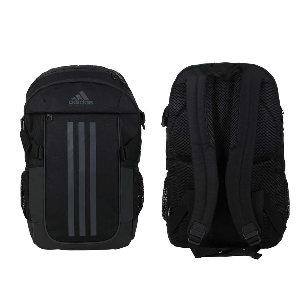 ADIDAS 大型後背包-雙肩包 肩背包 旅行包 23.5L 愛迪達 HB1325 黑灰