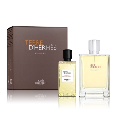 Hermes 愛馬仕 大地冷冽之水淡香精 100ML禮盒(淡香精100ML+沐浴膠80ML)