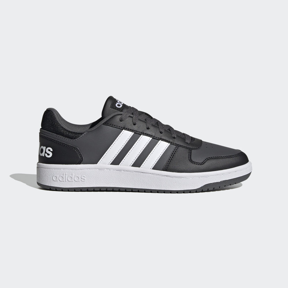 Adidas Hoops 2.0 [FY8626] 男 休閒鞋 運動 經典 簡約 皮革 舒適 透氣 穿搭 愛迪達 黑 白