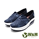 W&M(女)BOUNCE太陽紋厚底休閒透氣增高鞋 女鞋-深藍(另有銀白) product thumbnail 1