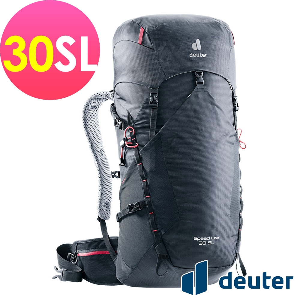 【deuter 德國】SPEED LITE 30SL超輕量旅遊背包3410721黑/戶外休閒包/健行包/登山包*