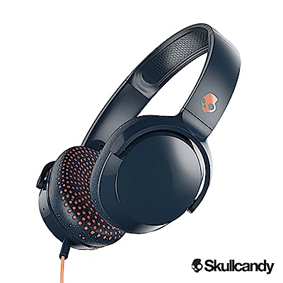 Skullcandy Riff 耳罩式有線耳機-深藍棕色(公司貨)