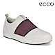 ECCO SOFT 8 LADIES 簡約撞色鬆緊帶設計休閒鞋 女-白/酒紅 product thumbnail 1