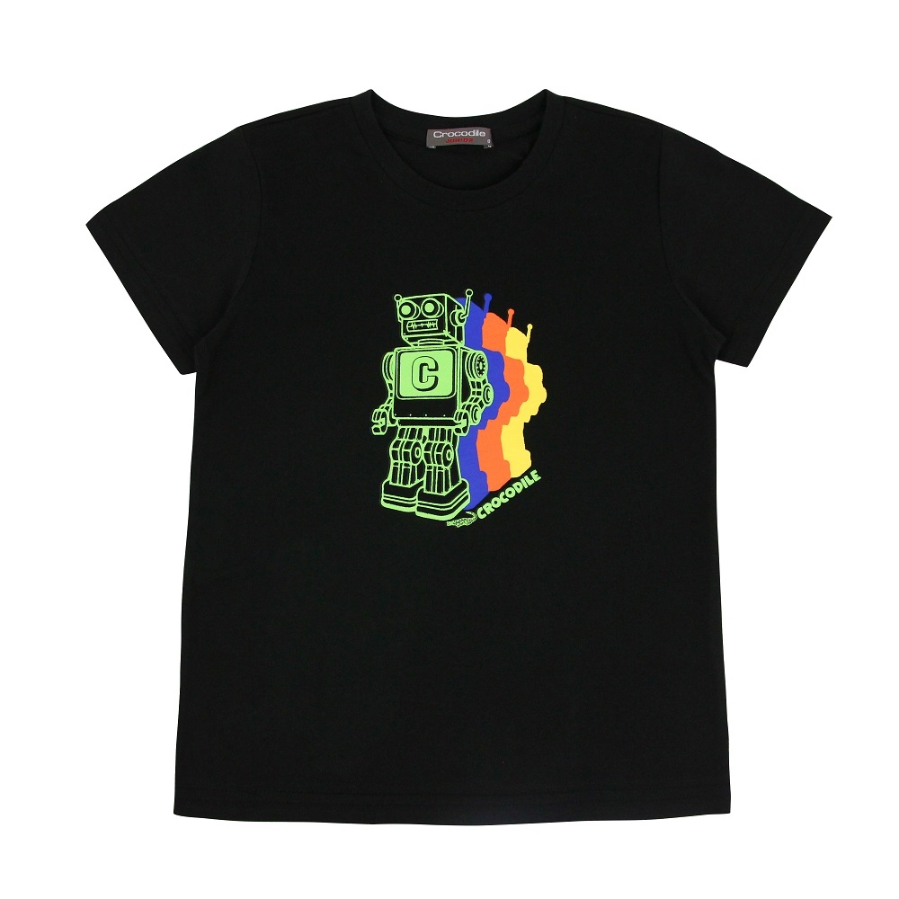 Crocodile Junior小鱷魚童裝- 可愛機器人印圖T恤 ( C65434-09 小童款)