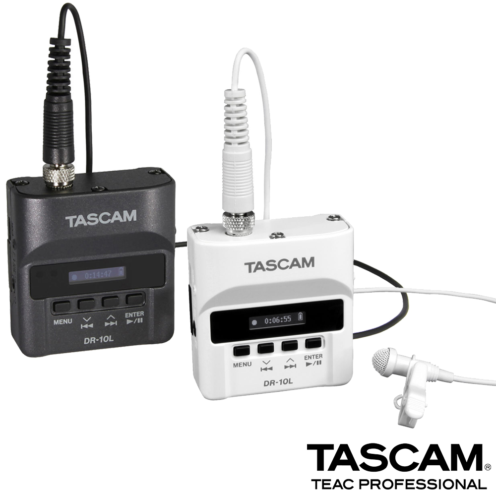 【日本TASCAM】線性PCM 錄音機 迷你MIC DR-10L/DR-10LW