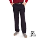 【Lynx Golf】男款日本進口布料素面平口休閒長褲-深藍色 product thumbnail 2
