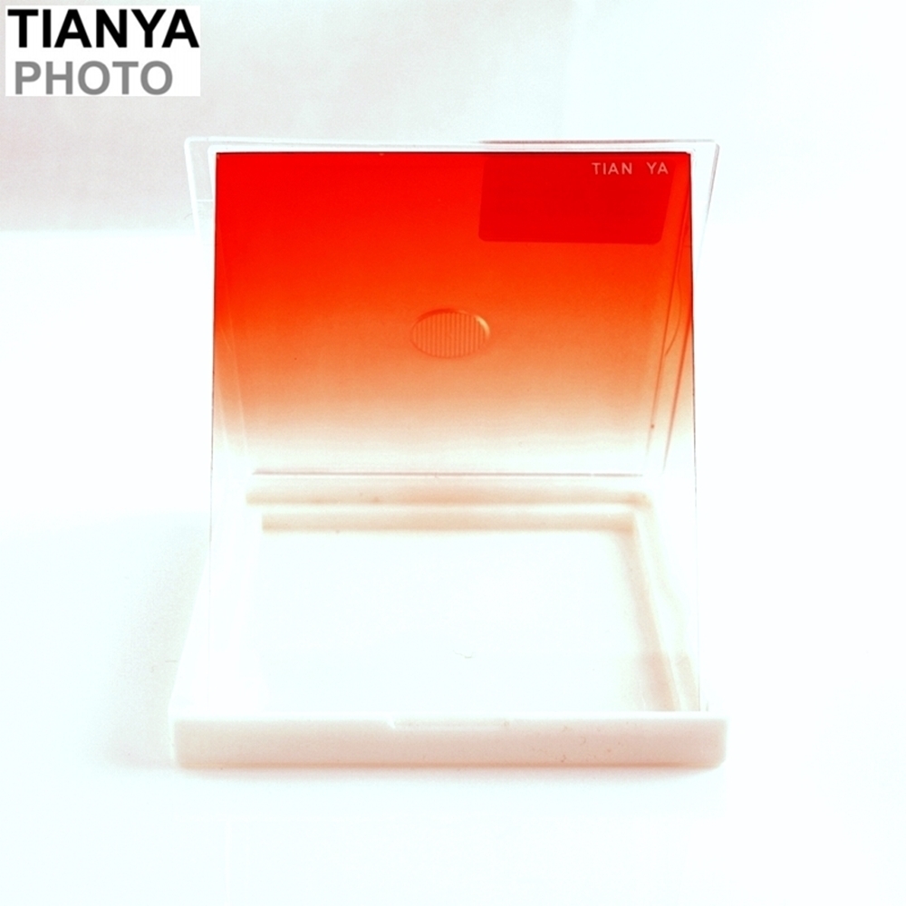 Tianya天涯80紅漸層紅漸變紅SOFT減光鏡T80RS(深紅色-透明;方形83x100mm;相容法國Cokin高堅P)方型ND減光鏡ND濾鏡片漸層減光鏡