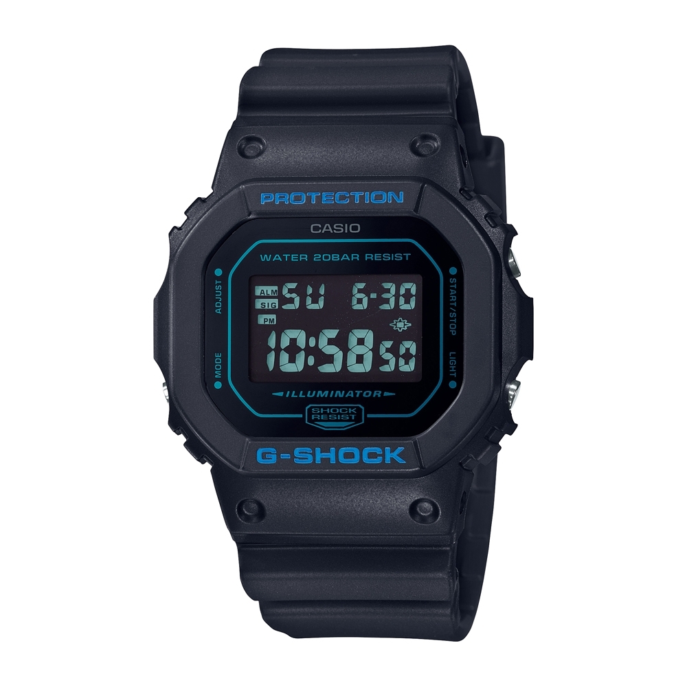 CASIO卡西歐 G-SHOCK 經典系列 DW-5600BBM-1_42.8mm