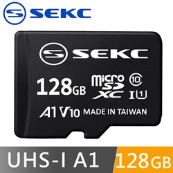 【SEKC】 MicroSDXC UHS-1 V10 A1 128GB記憶卡 附轉卡