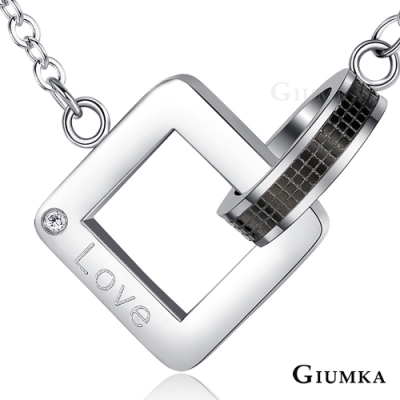 GIUMKA白鋼項鍊 永恆的愛男女短鍊 情侶款 單個價格
