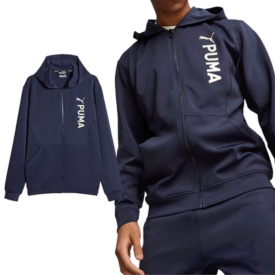 Puma 訓練系列Puma Fit 男 藍色 運動 訓練 拉鍊 外套 52388506