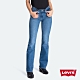 Levis 女款 715 中腰合身靴型牛仔褲 中藍刷白 彈性布料 product thumbnail 2