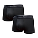 Calvin Klein Micro Stretch 男內褲 絲質黑色速乾高彈力男性 平口褲/四角褲/CK內褲-二入組 袋裝 product thumbnail 1