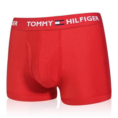 Tommy Hilfiger Everyday Microfiber 男內褲 莫代爾纖維絲質 合身平口褲/Tommy四角褲-紅色