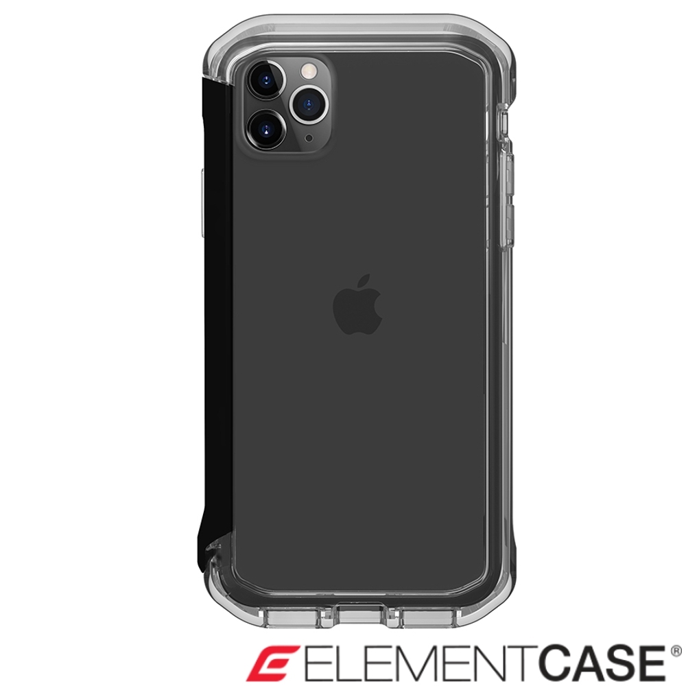 美國Element Case iPhone 11 Pro Max Rail 軍規殼-晶透黑