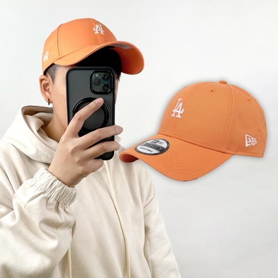 New Era 棒球帽Color Era 橘白940帽型可調式帽圍洛杉磯道奇LAD 老帽 