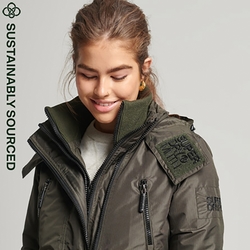 SUPERDRY 女裝 長袖 防風外套 MOUNTAIN WINDCHEATER 深橄欖綠