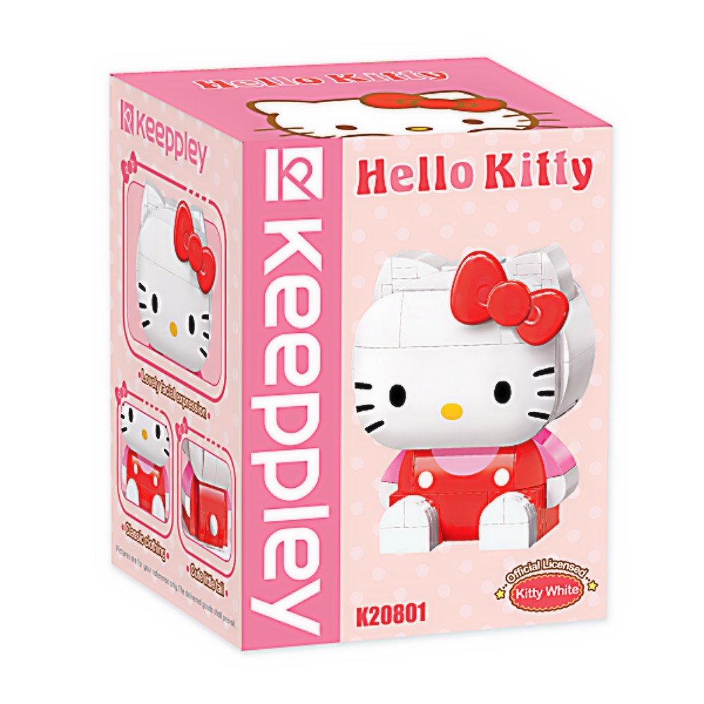 任選QMAN 三麗鷗公仔 Hello Kitty QM46746  公司貨 啟蒙積木