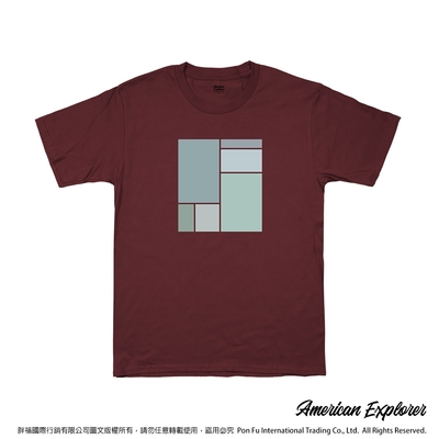 American Explorer 美國探險家 印花T恤(客製商品無法退換) 圓領 美國棉 T-Shirt 獨家設計款 棉質 短袖 - 莫蘭迪組合
