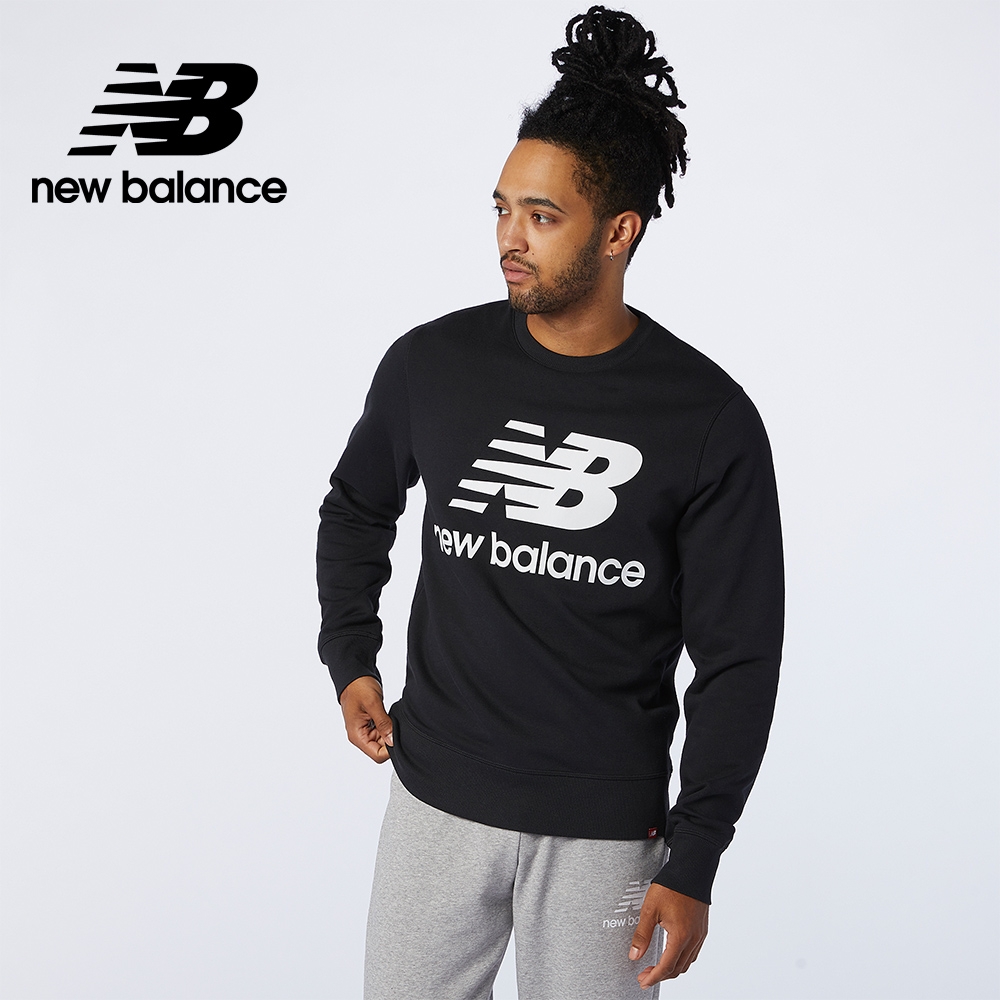 [New Balance]長袖T恤_男性_黑色_AMT03560BK