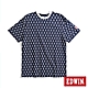 EDWIN x FILA聯名 經典主義滿版聯名LOGO印花短袖T恤-男款-丈青色 product thumbnail 2