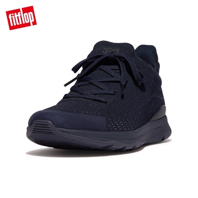 【FitFlop】VITAMIN FFX KNIT SPORTS SNEAKERS 繫帶運動鞋-男(午夜藍)